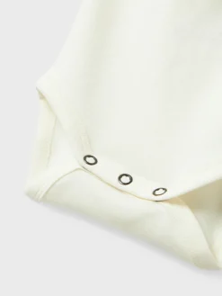 Lil' Atelier Fundo kortærmet slim body - COCO MILK- Bodystocking Kortærmet