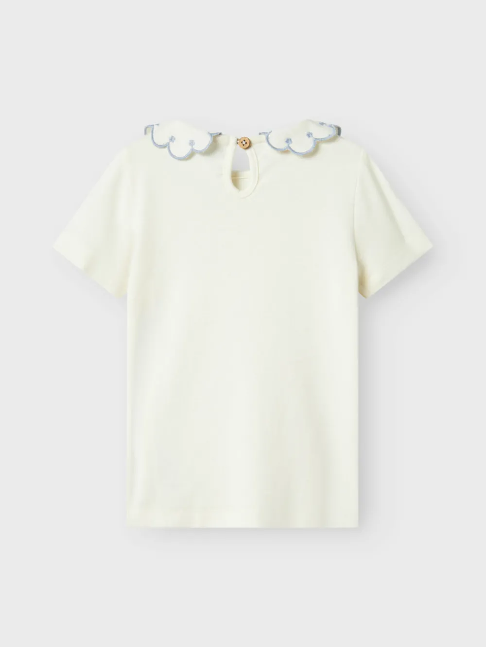 Lil' Atelier Fundo kortærmet slim skjorte - COCO MILK- Skjorter|Bluser