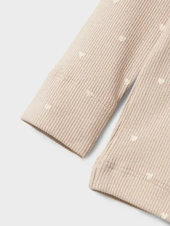 Lil' Atelier Gago langærmet slim top noos - GRAY MORNING- Bluser