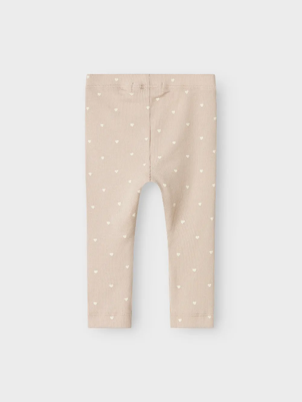 Lil' Atelier Gago slim leggings - GRAY MORNING - med hjerter- Leggings