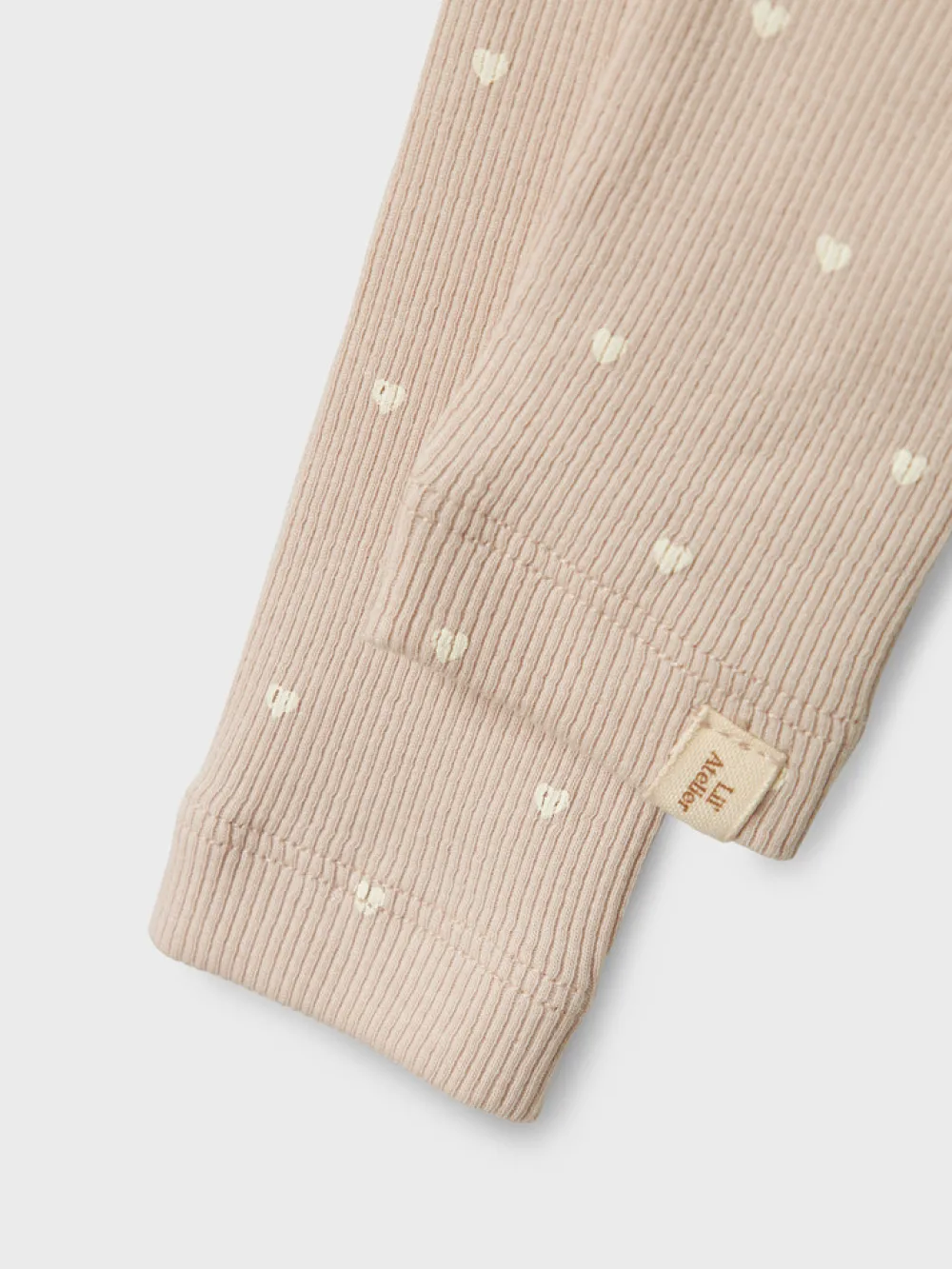 Lil' Atelier Gago slim leggings - GRAY MORNING - med hjerter- Leggings