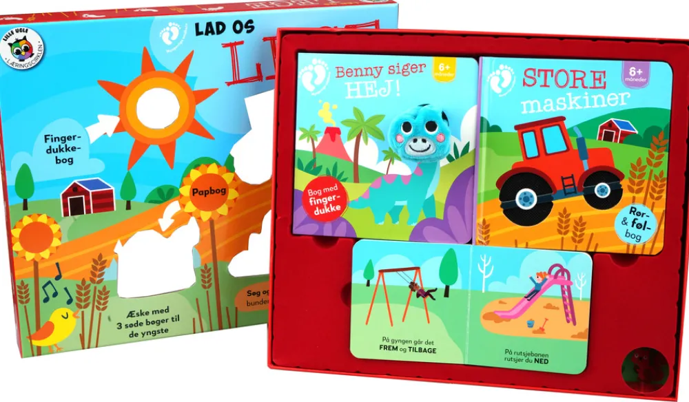 Gaveæske - Lad os lege- Røre- & Følebøger