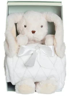 Teddykompaniet Gaveæske, plysdyr kanin Svea, hvid 30 cm-Børn Tæpper|Bamser