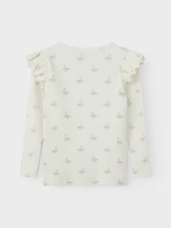 Lil' Atelier Gavo Eko Bluse - Pastel Parchment- Bluser
