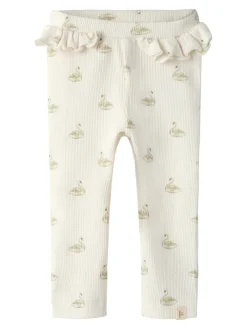 Lil' Atelier Gavo slim legging - Pastel Parchment- Leggings