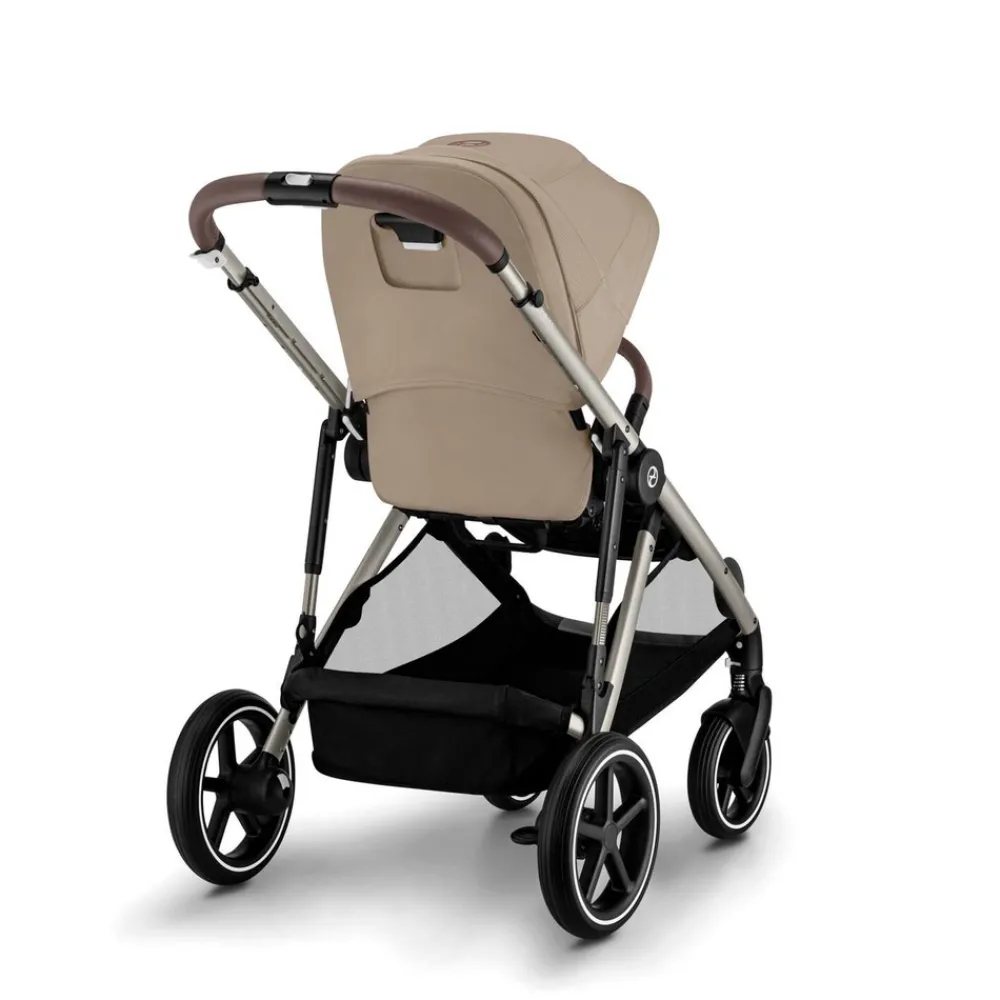 Cybex Gazelle S - almond beige- Søskende/Tvillingevogne|Klapvogne Med Flade Sæder