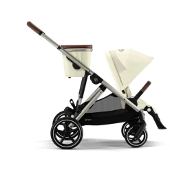 Cybex Gazelle S - Seashell Beige- Klapvogne Med Flade Sæder|Søskende/Tvillingevogne