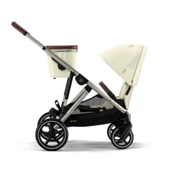 Cybex Gazelle S - Seashell Beige- Klapvogne Med Flade Sæder|Søskende/Tvillingevogne