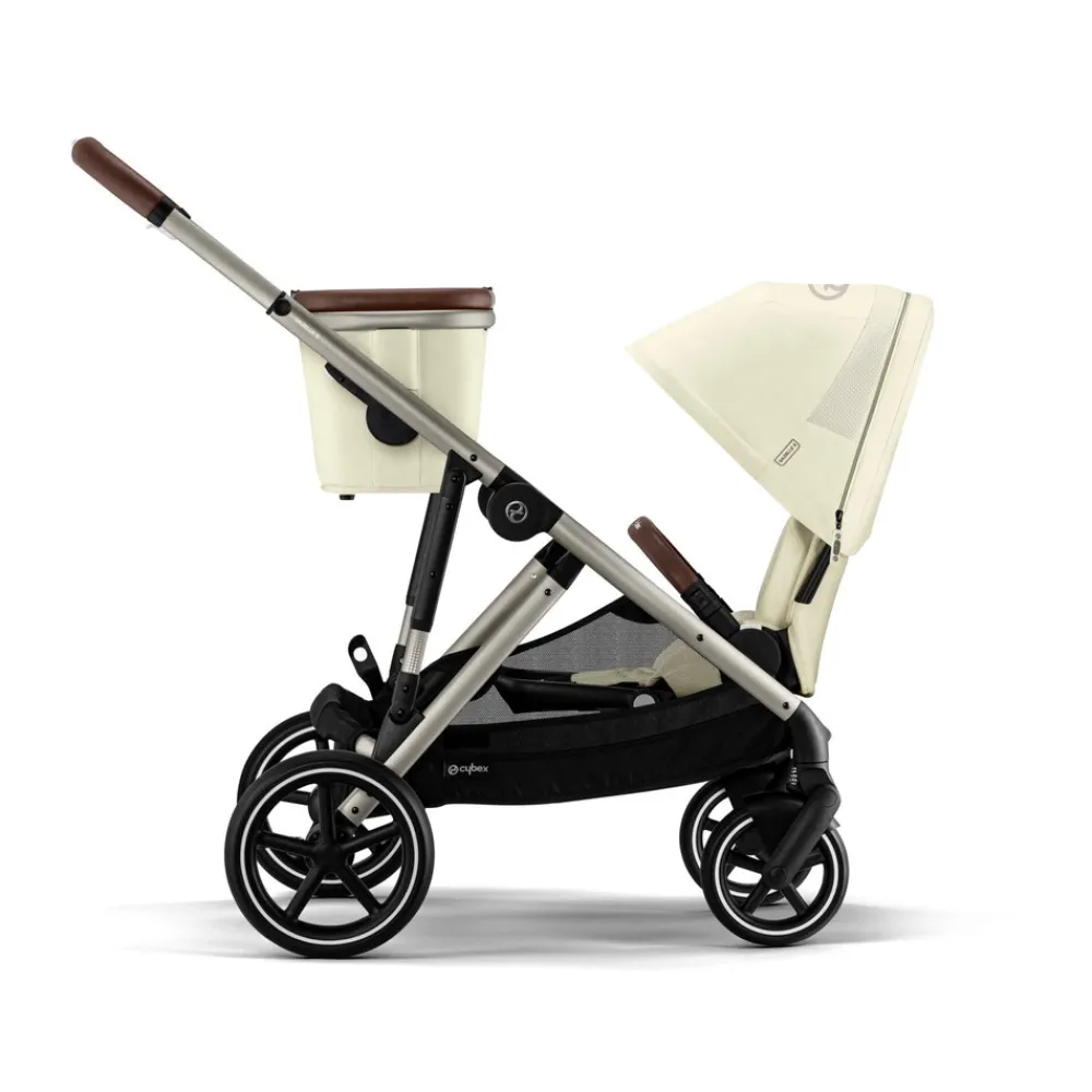 Cybex Gazelle S - Seashell Beige- Klapvogne Med Flade Sæder|Søskende/Tvillingevogne