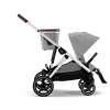 Cybex Gazelle S - Stone Grey- Søskende/Tvillingevogne|Klapvogne Med Flade Sæder