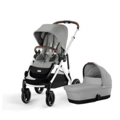 Cybex Gazelle S kombivogn - Stone grey- Kombivogne Med Flade Sæder