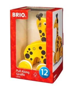 Brio Giraf, Pull along - FSC®- Trælegetøj|Trækdyr
