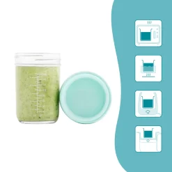 Babymoov Glas madbøtter - 4x 220ml- Madopbevaring