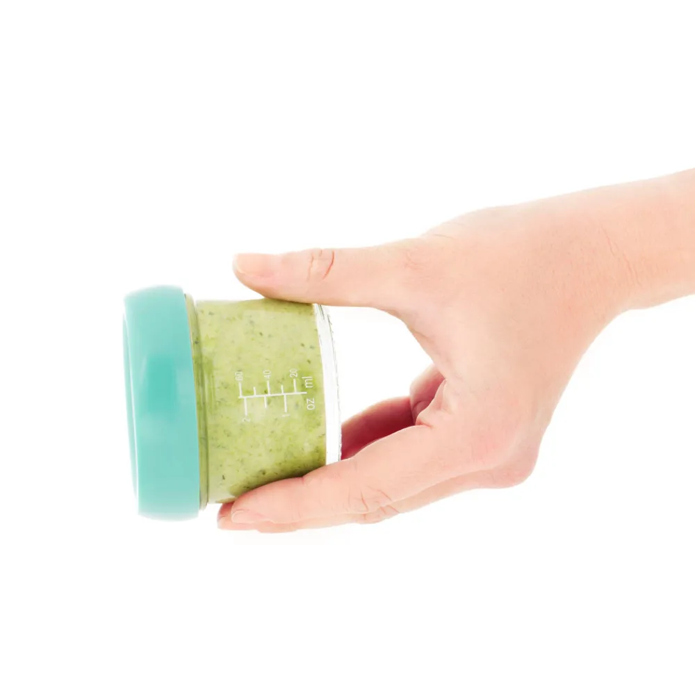 Babymoov Glas madbøtter - 4x 100ml & 4x 220ml- Madopbevaring