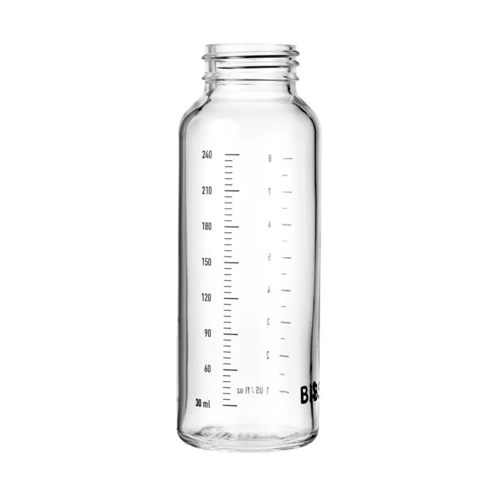 BIBS Glass baby bottle body 240 ml- Sutteflasker