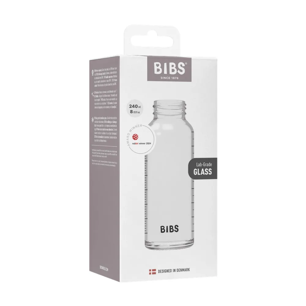 BIBS Glass baby bottle body 240 ml- Sutteflasker