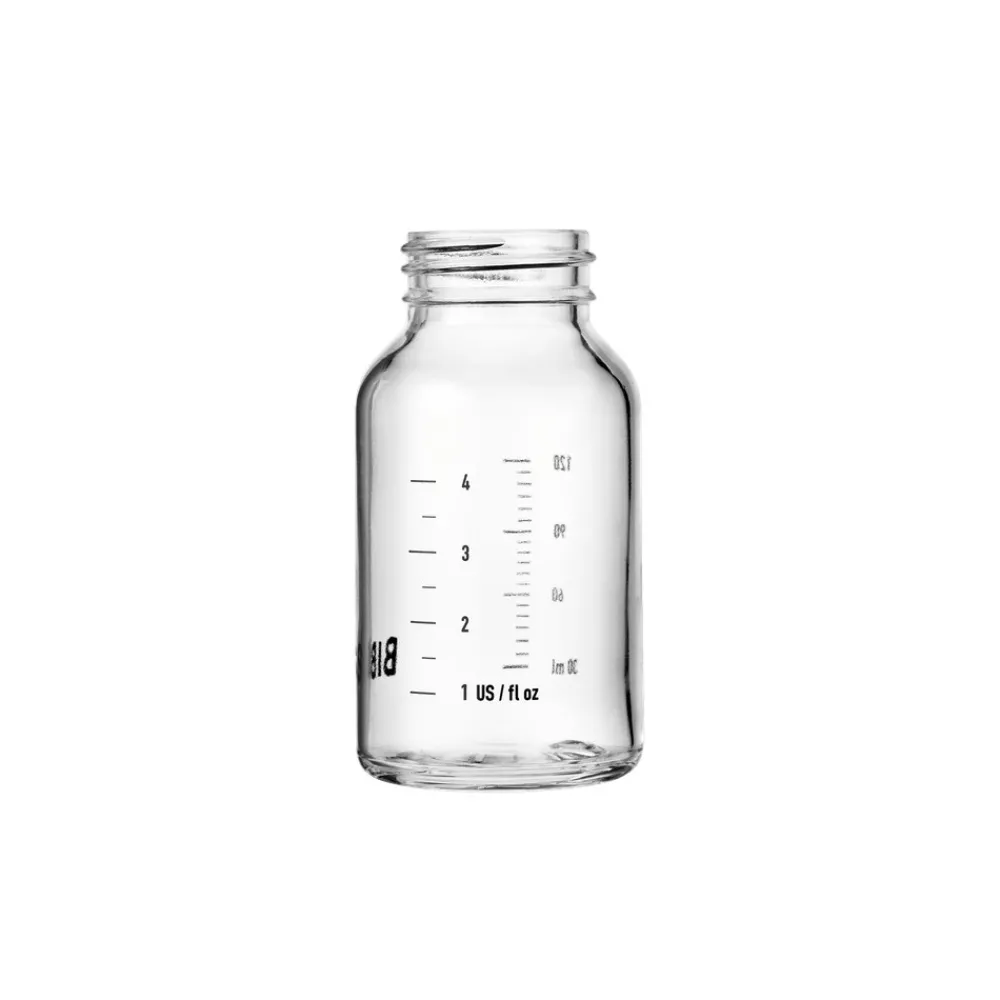 BIBS Glass baby bottle body 120 ml- Sutteflasker