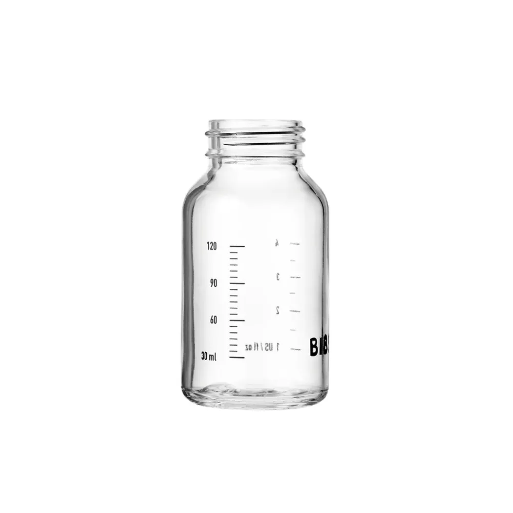 BIBS Glass baby bottle body 120 ml- Sutteflasker