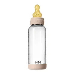 BIBS Glass boheme baby bottle latex 240 ml blush- Sutteflasker