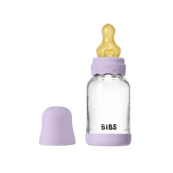 BIBS Glass boheme baby bottle latex 120 ml violet sky- Sutteflasker