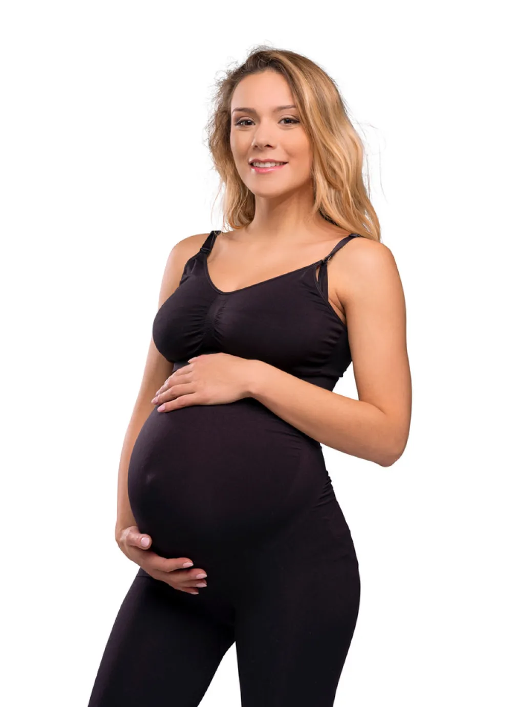 Carriwell Graviditets leggings m. støtte (Recycled) sort s- Leggings/Strømpebukser