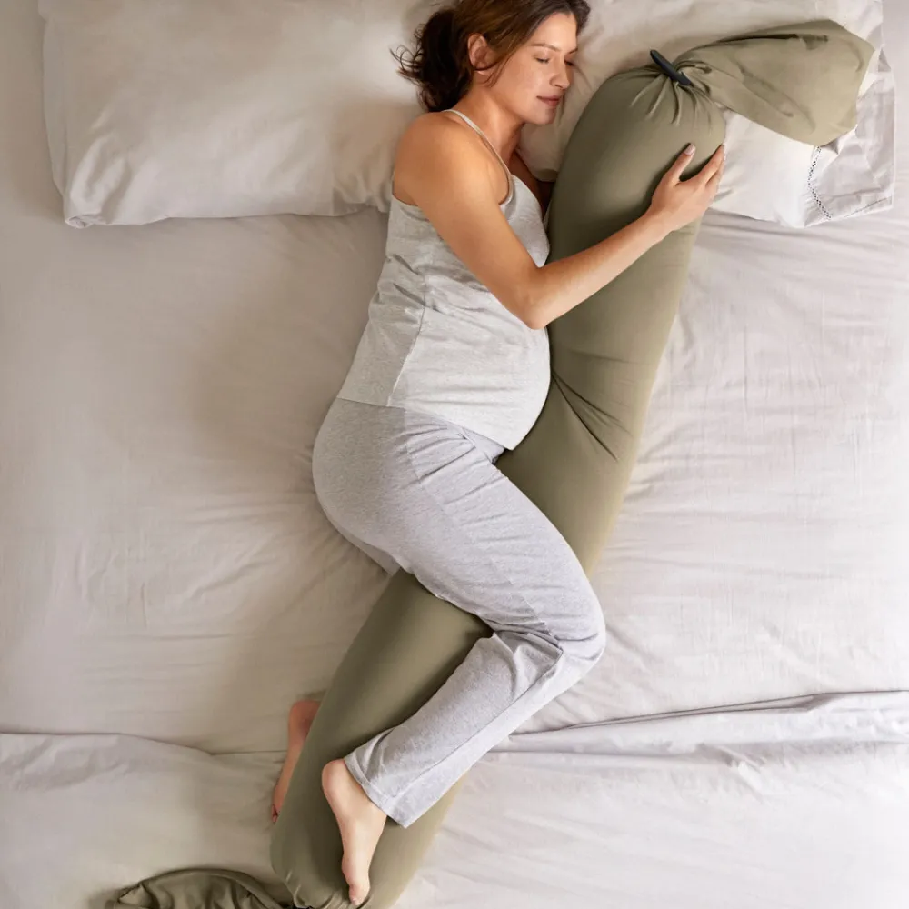 bbhugme Graviditets- og Ammepude - dusty olive-Børn Graviditetspuder|Graviditets- & Ammepuder