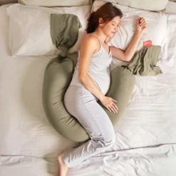 bbhugme Graviditets- og Ammepude - dusty olive-Børn Graviditetspuder|Graviditets- & Ammepuder