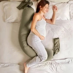 bbhugme Graviditets- og Ammepude - dusty olive-Børn Graviditetspuder|Graviditets- & Ammepuder