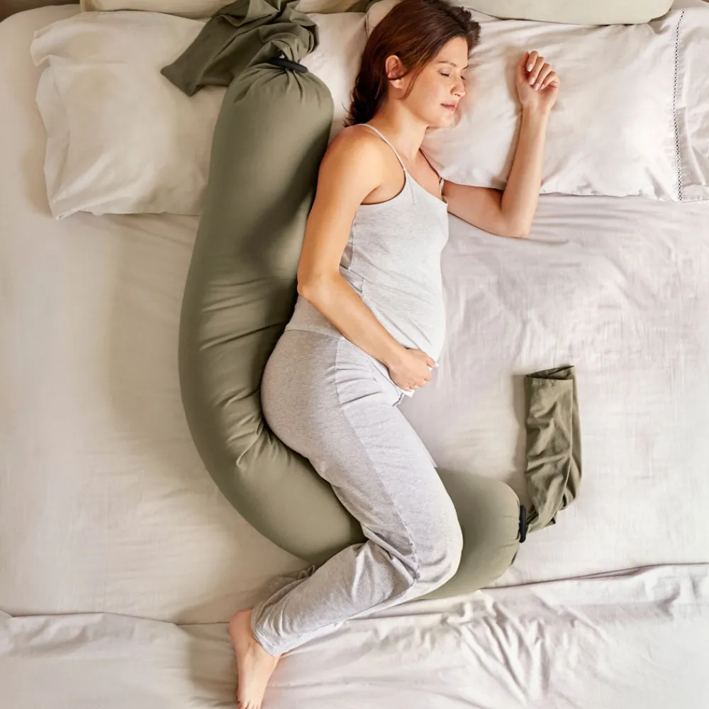 bbhugme Graviditets- og Ammepude - dusty olive-Børn Graviditetspuder|Graviditets- & Ammepuder