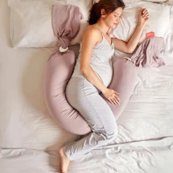 bbhugme Graviditets- og Ammepude - dusty pink-Børn Graviditetspuder|Graviditets- & Ammepuder