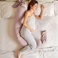 bbhugme Graviditets- og Ammepude - dusty pink-Børn Graviditetspuder|Graviditets- & Ammepuder