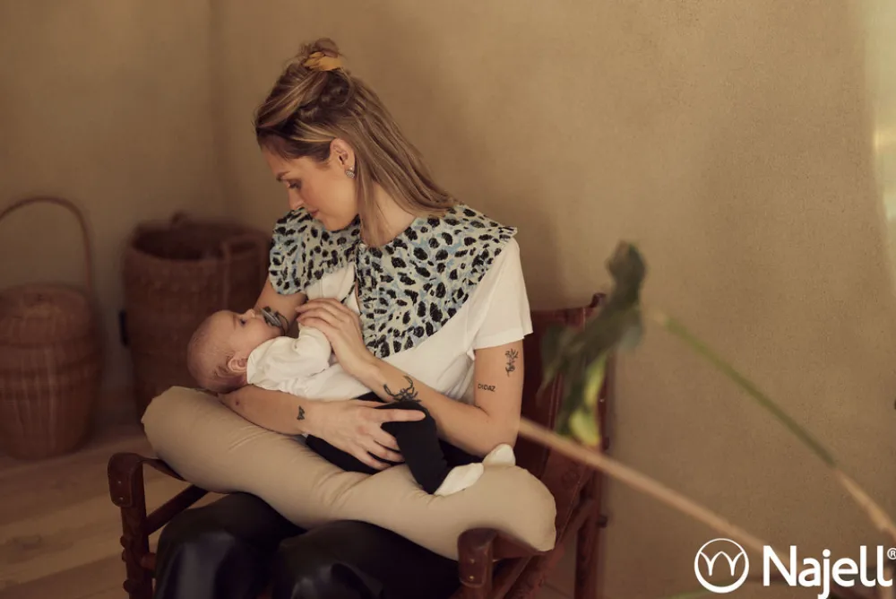 Najell Graviditetspude - linen beige-Børn Graviditetspuder