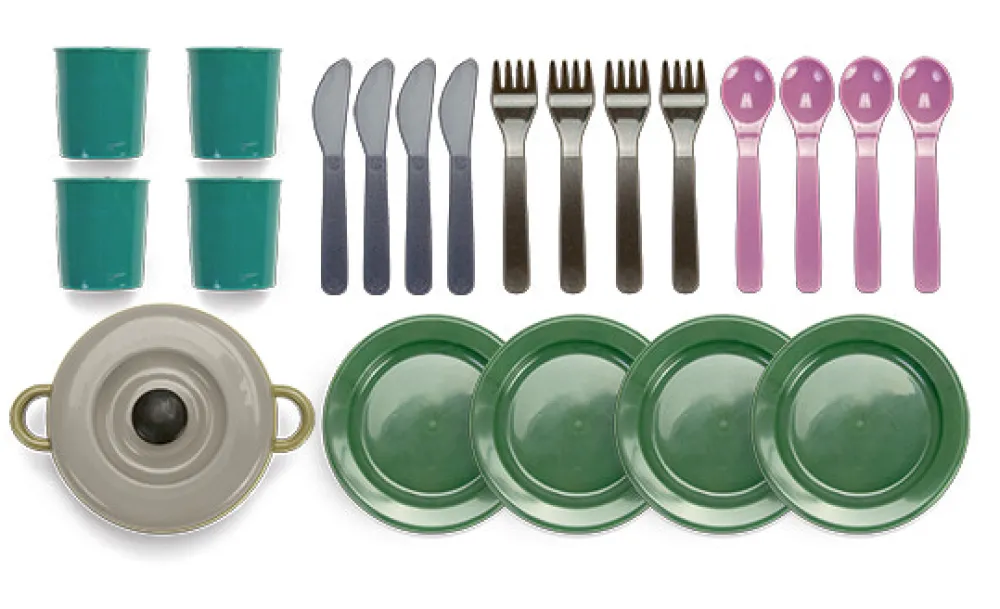 DanToy Green Bean spisesæt- Køkkenleg