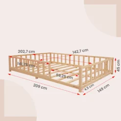 Kukka Gulvseng, 140x200 cm.-Børn Juniorsenge