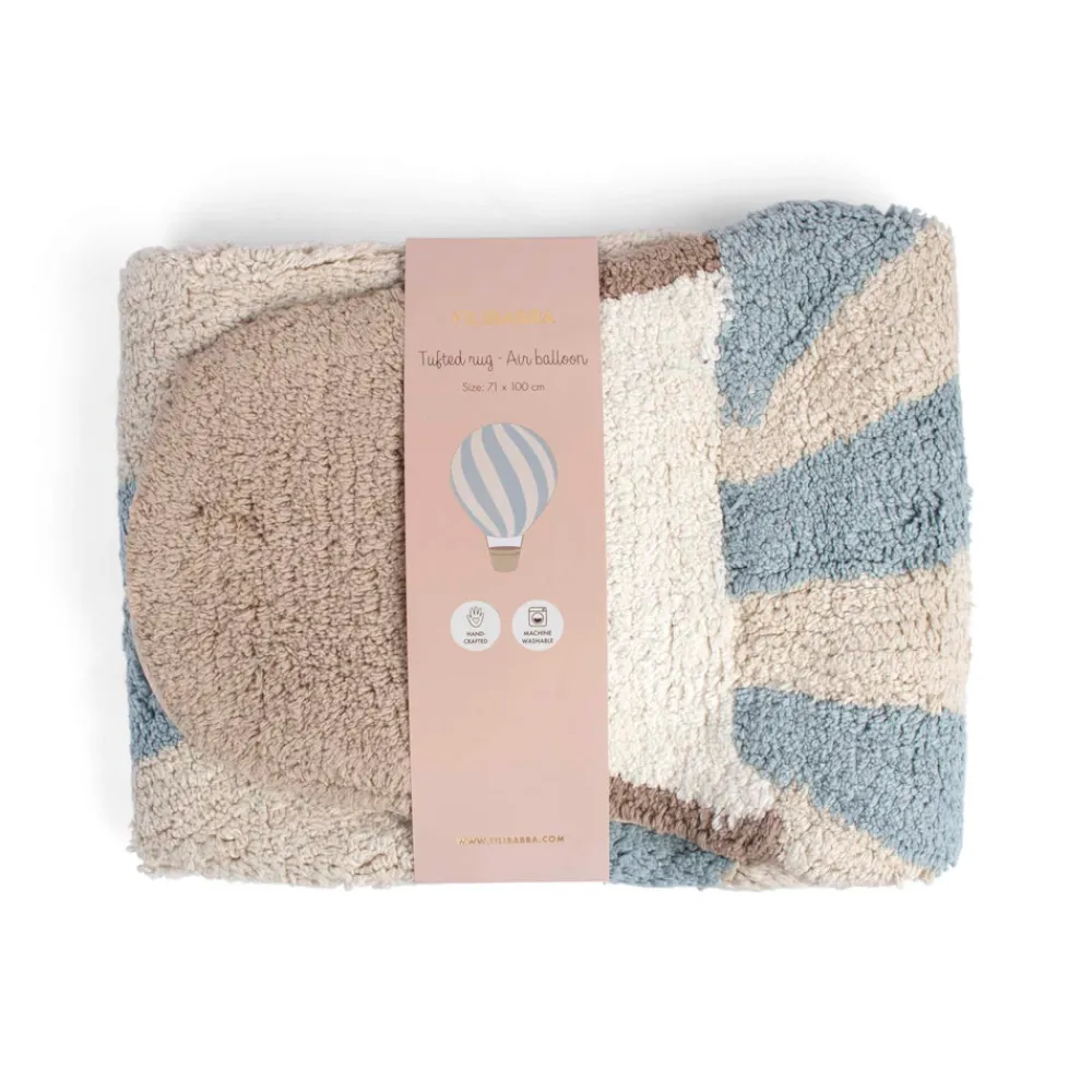 Filibabba Gulvtæppe - Luftballon - Pearl Blue-Børn Gulvtæpper