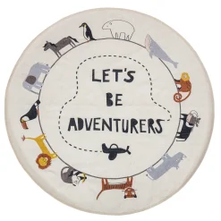 Bloomingvillemini Gulvtæppe Med Dyr, Ø130 Cm.-Børn Gulvtæpper