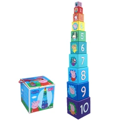 Gurli Gris Stableklodser - Stacking Cubes - 10 stk- Stabelklodser