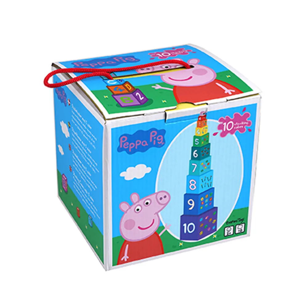 Gurli Gris Stableklodser - Stacking Cubes - 10 stk- Stabelklodser