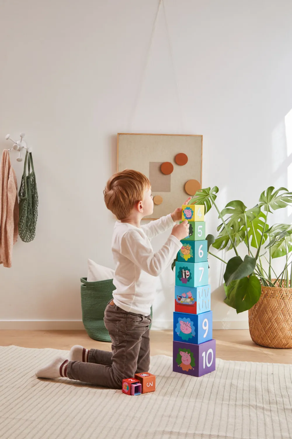 Gurli Gris Stableklodser - Stacking Cubes - 10 stk- Stabelklodser