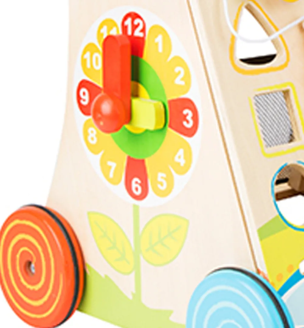 SMALL FOOT Gåvogn - Blomster Eng- Gåvogne & Aktivitetsborde