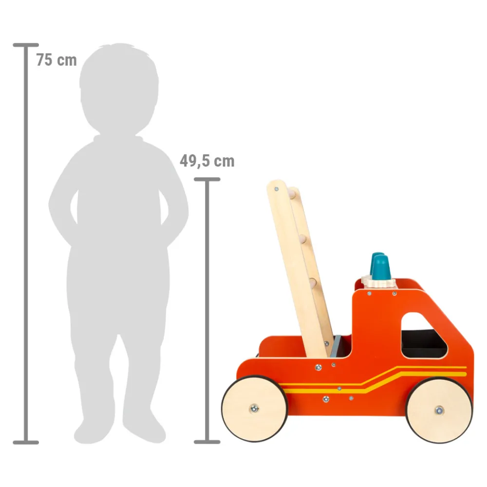 SMALL FOOT Gåvogn Brandbil- Gåvogne & Aktivitetsborde