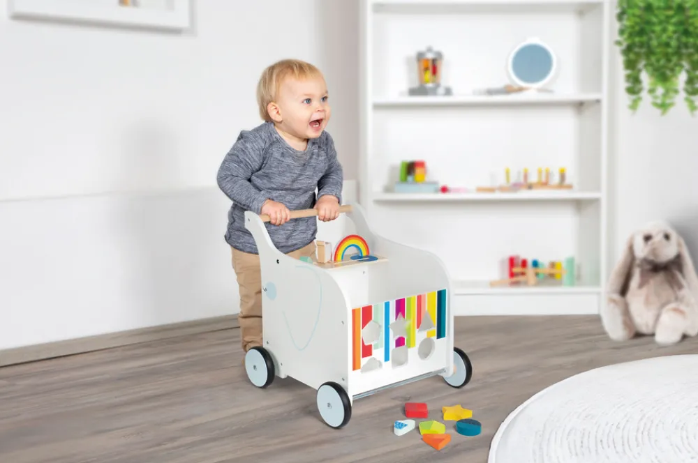 SMALL FOOT Gåvogn Elefant- Gåvogne & Aktivitetsborde