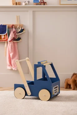 KIDSCONCEP Gåvogn, lastbil, blå- Store Byggesæt|Tumlemøbler