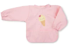 SARO Hagesmæk m. Ærmer - Pink- Hagesmække