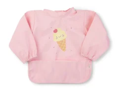 SARO Hagesmæk m. Ærmer - Pink- Hagesmække