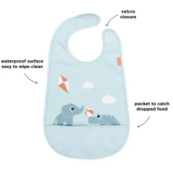 Done By Deer Hagesmæk m/Velcro Playground Blå- Hagesmække