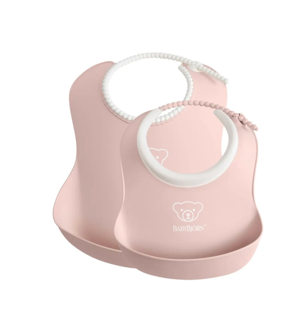 BabyBjörn Hagesmæksæt 2-pak - rosa- Hagesmække