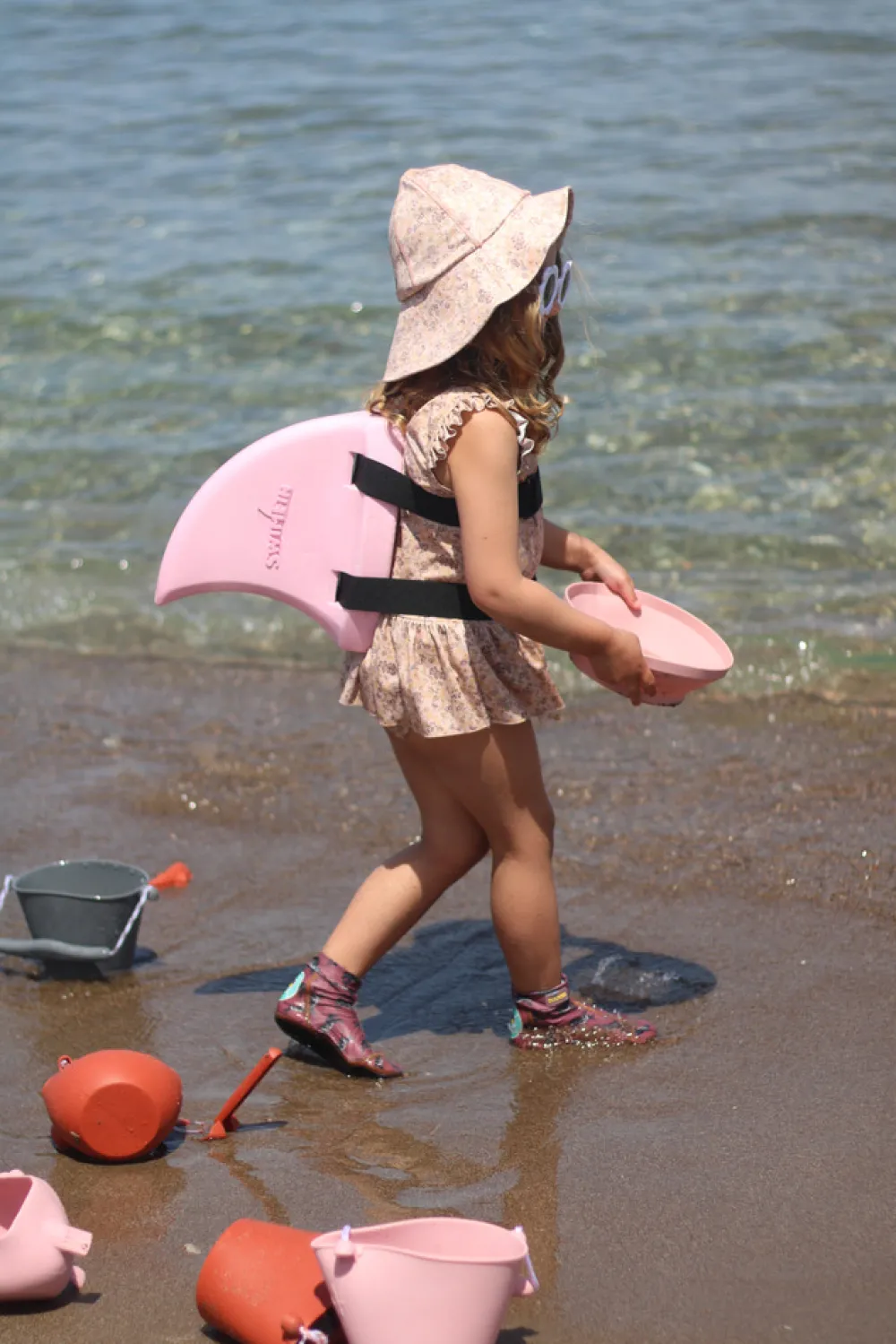 Swimfin Hajfinne - Lyserød- Svømmetilbehør