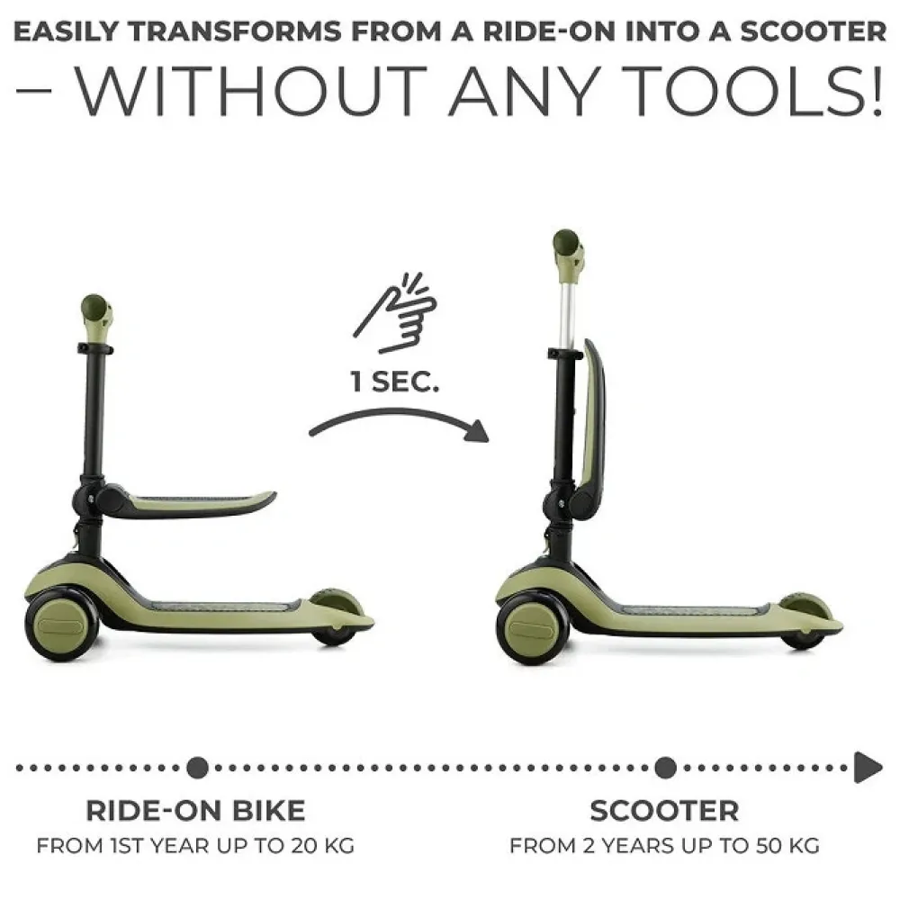 Kinderkraft Halley - grassland green- Løbehjul & Rulleskøjter