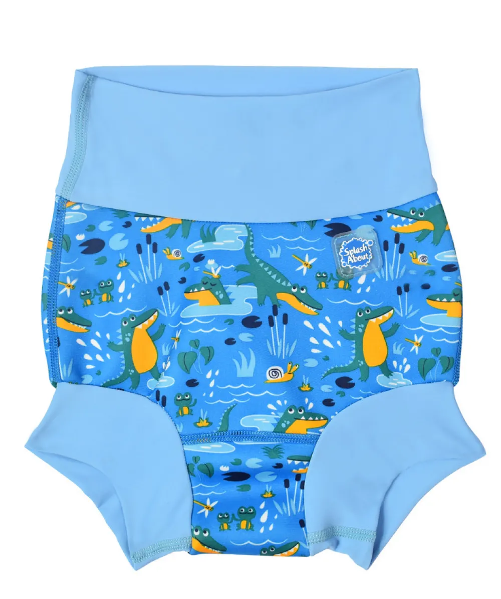 Splash About Happy nappy - Crocodile swamp blue- Blebadebukser